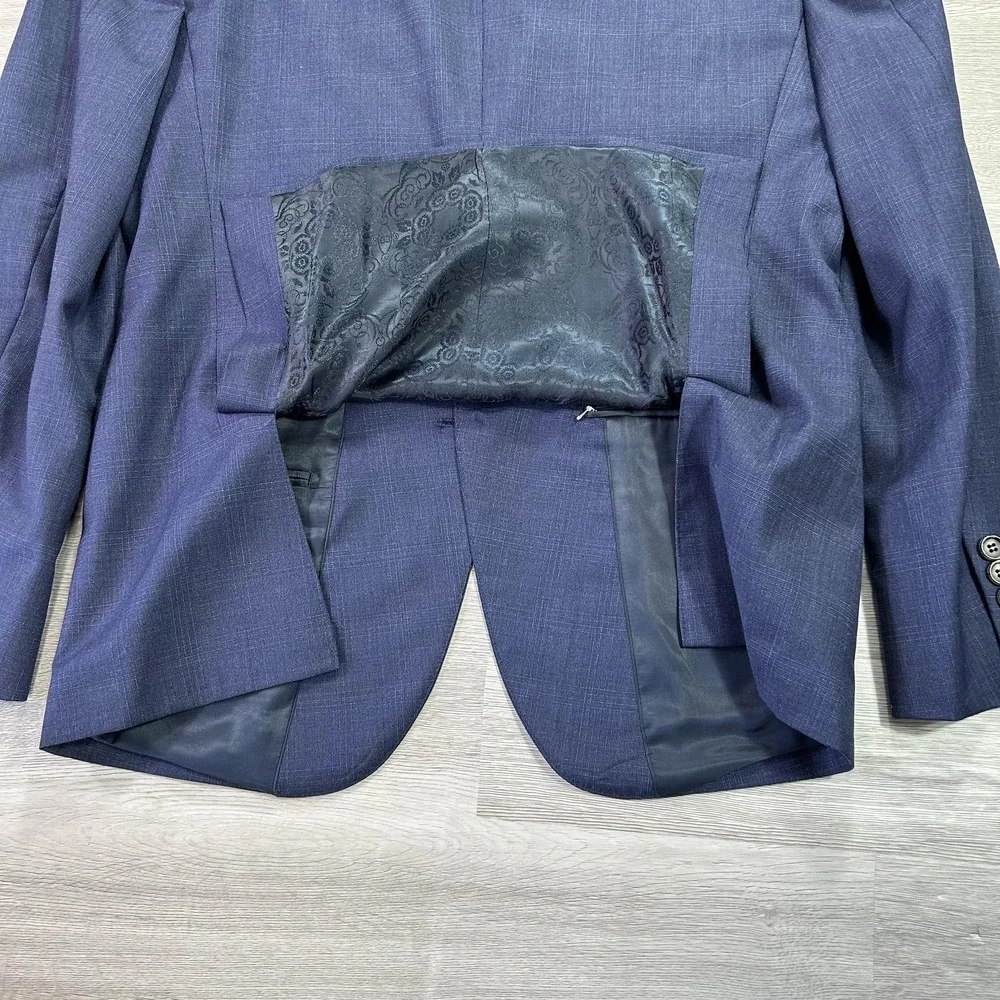 Peter‎ Jackson Suit Jacket Mens 40 Short Blue Wool Reda Super 110s 2 Button